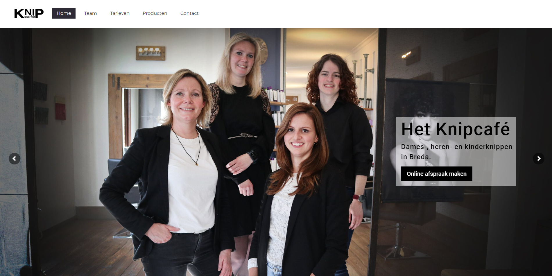 Website van Het Knipcafe