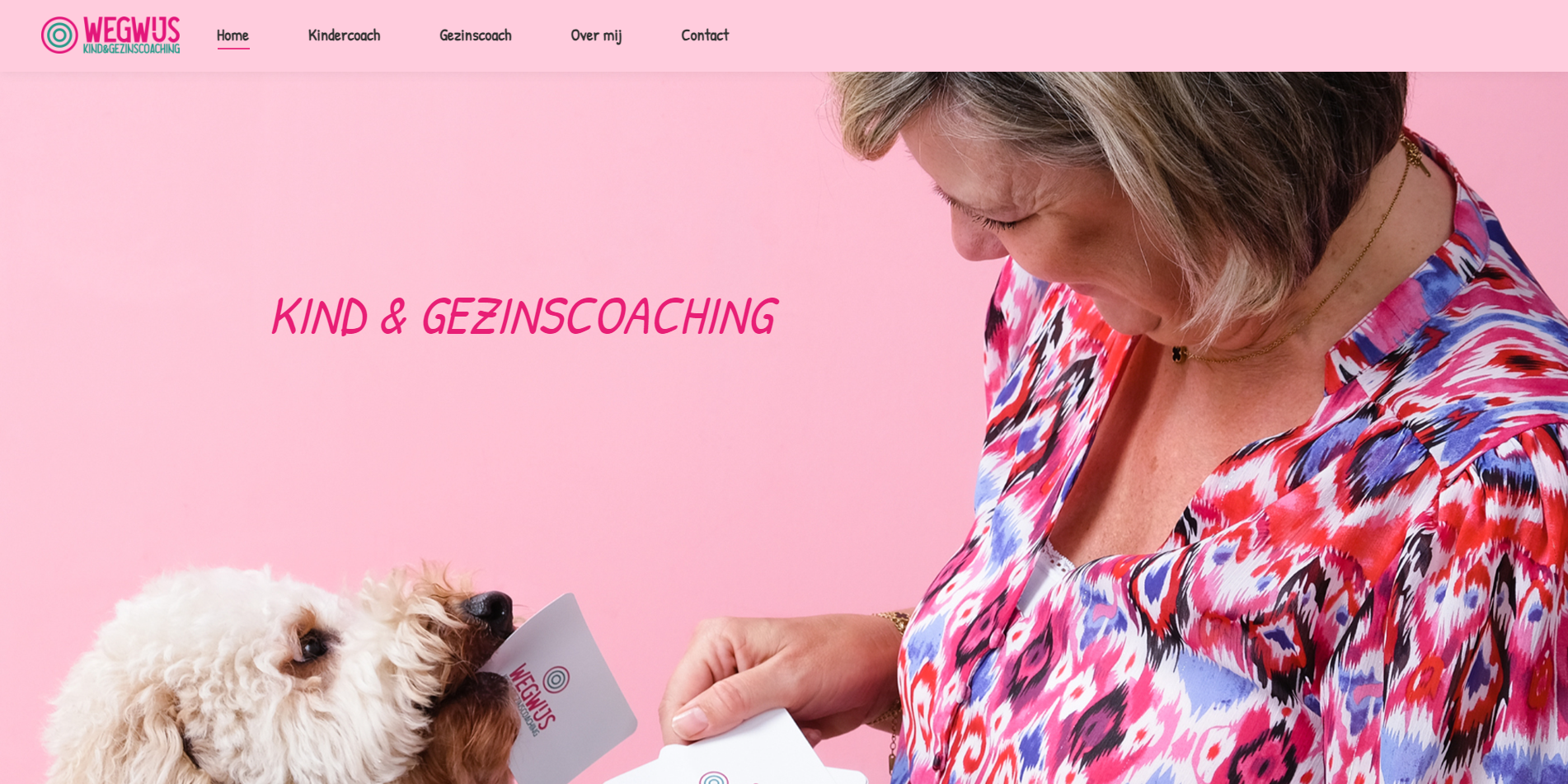 Website van Wegwijs Kind & Gezinscoaching